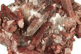 Natural, Red Quartz Crystal Cluster - Morocco #271798-2